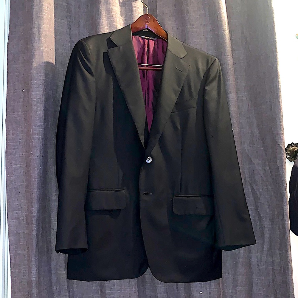 Trussini men’s blue blazer 38 short Boyd’s of Philadelphia store brand
